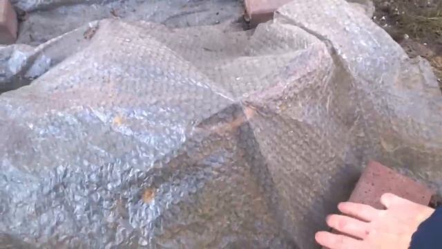 Легкое укрытие винограда на зиму.