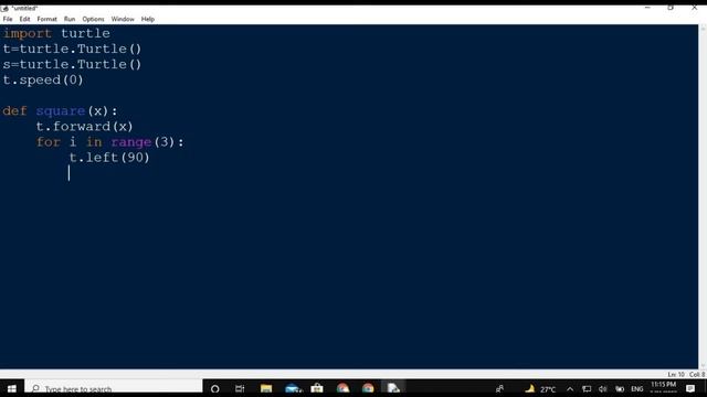 Python turtle design | Square animation | Python Turtle Graphics | #turtle#python смотреть онлайн