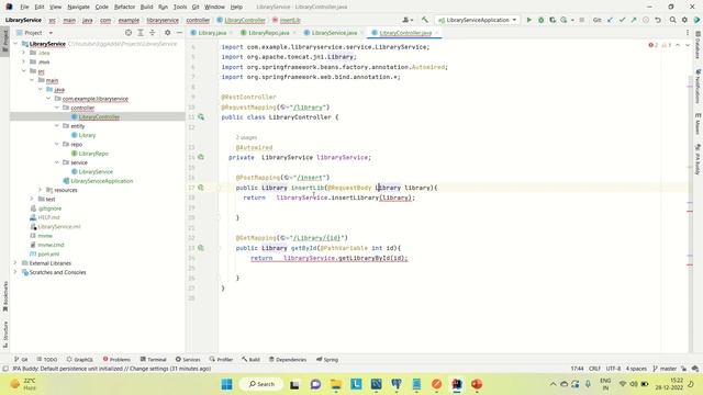 Microservice Development in Spring Boot| Developing Library Service |L-5 смотреть онлайн