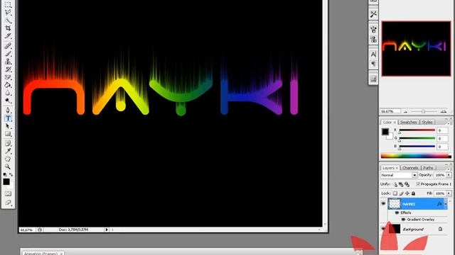 Ефект на плавно изчезване и появяване на текс с Photoshop смотреть онлайн