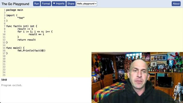 GOLANG FACTORIAL EXAMPLE IN 5 MINUTES!!!!!!! LEARN FACTORIAL FUNCTIONS IN GO FOR BEGINNERS!!!!!! смотреть онлайн