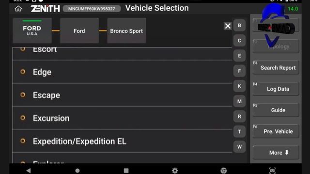 FORD RANGER WILDTRAK 2019 With Scan zenith Z5 how to scan V19 смотреть онлайн