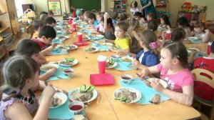 Обед. Самый классный сад! Lunch in kindergarten! Выпускной в детском саду! Сад 2357