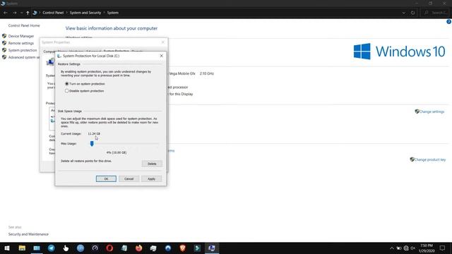 How to Create Backup of Restore Point in Windows 10 in Telugu #windows смотреть онлайн
