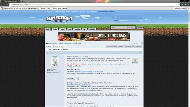 Minecraft - The Mod Box: Fixing the Invalid Server Key[Mod Fix for 1.0.0 Full Release] смотреть онлайн