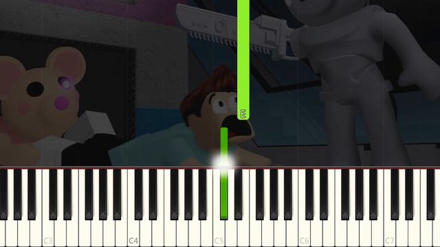 Piggy Roblox - Devil Theme - VERY EASY Piano tutorial смотреть онлайн