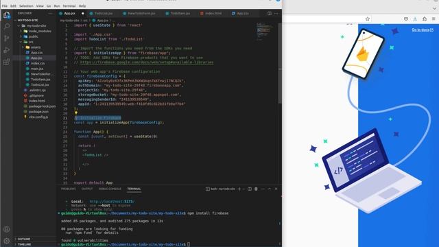 Build a Fullstack React App with Firebase [2023] смотреть онлайн