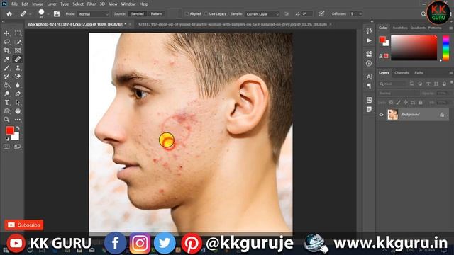 How to Use Healing Brush Tool In Adobe Photoshop CC 2020 смотреть онлайн