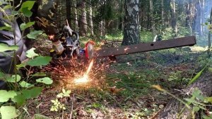 купил насадку на китайскую бензопилу,проверяем в деле.