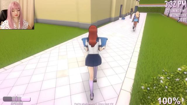 Унизили главную задиру? (да, опять сломала мод) в Yandere Simulator Lana's story хорошая концовка ч смотреть онлайн