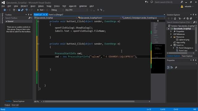 Ejecutar un Script .SQL completo en C# смотреть онлайн