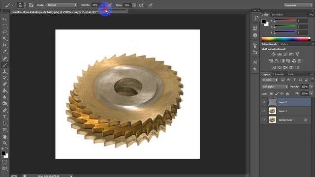 Photoshop (Фотошоп) урок. Как сделать блики на предмете. Корректируем светотеневой рисунок. смотреть онлайн