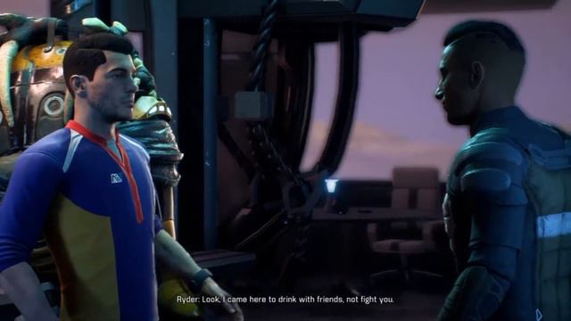 Mass effect : Andromeda Ryder and Drack club fight смотреть онлайн