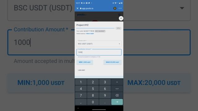 Contribute Pool - Mobile wallet connect via Dapp Browser (Android) смотреть онлайн