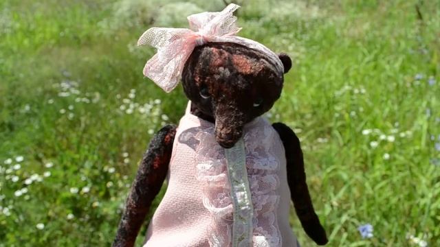 Обзор авторской коллекционной игрушки. Мишка тедди Луиза смотреть онлайн