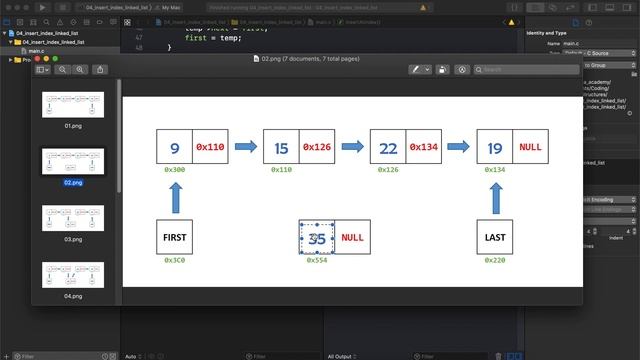 Insert a Node at a Particular Index in a Linked List - C Linked List Tutorial смотреть онлайн