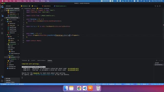 React Hooks - Pop up Modal with Portals - Part 2 [ReactJS arabic] [شرح الرياكت] смотреть онлайн