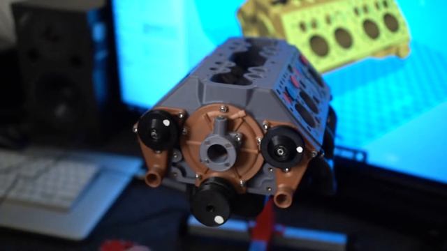 3D Printed 1947 Ford Flathead V8 Made With Creality CR-10 смотреть онлайн