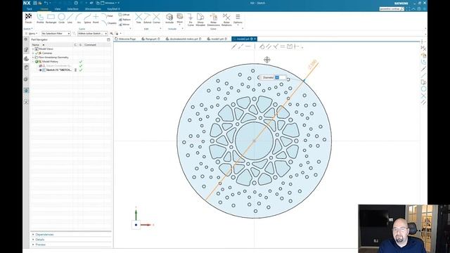 Using the New NX Sketch Solver with Imported Geometry смотреть онлайн