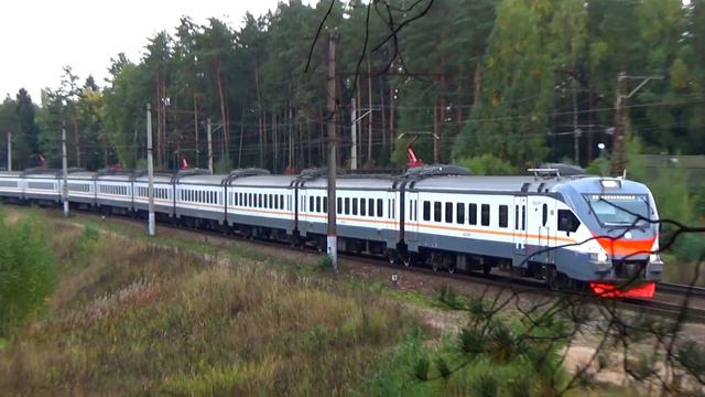 Новый электропоезд ЭП2Д-0175 сообщением "Москва Курский вокзал - Волоколамск" смотреть онлайн