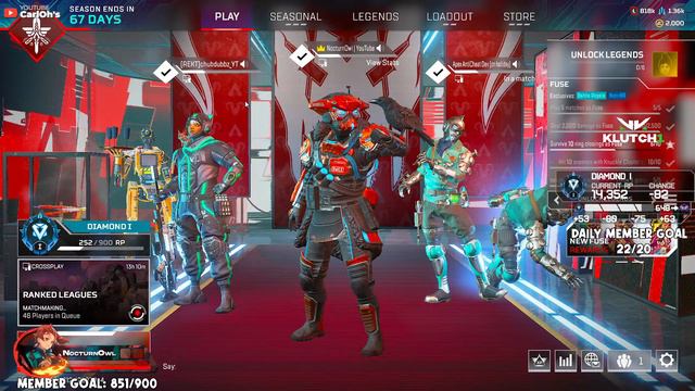 🔴APEX LEGENDS RANKED ROAD TO PREDATOR LIVE STREAM !KLUTCH смотреть онлайн