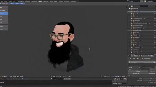 Freaky Self-portait in Blender смотреть онлайн