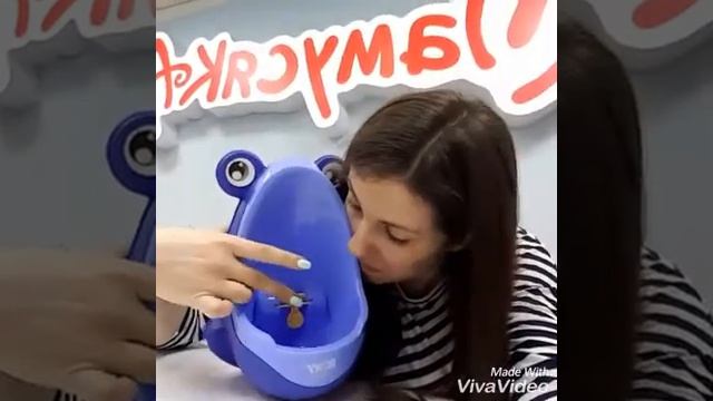 Хит продаж!) Писсуар-лягушка с прицелом!) магазин Мамусяка смотреть онлайн