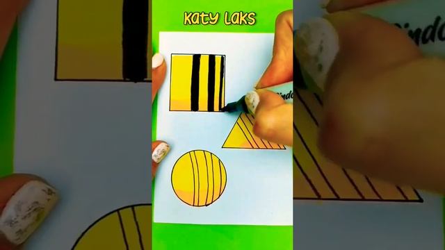 Рисунки из геометрических фигур/Как нарисовать пчелу смотреть онлайн