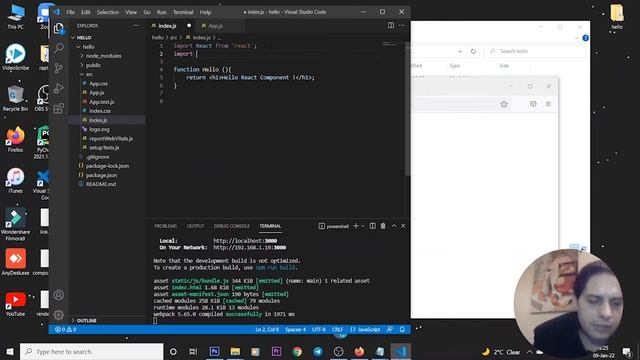 Simple Component in React with Simple Function | React Tutorials 2022 смотреть онлайн