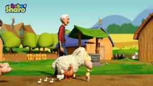 Old McDonald's had a Farm Animal sounds Song + Wheels On The Bus @BabaSharo