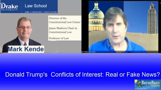 Donald Trump's conflicts of interest plan: Real or fake news? Law Professor Mark Kende opines смотреть онлайн