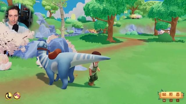 Taming Dinosaurs in this Upcoming Farming Sim! Paleo Pines смотреть онлайн