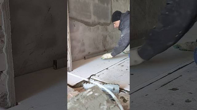 Облегченный пол из ГВЛ под плитку смотреть онлайн