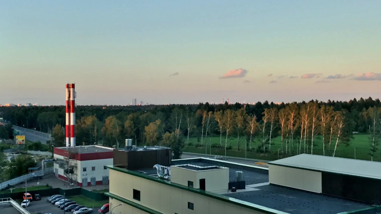 Hyperlapse | Закат из окон ЖК Одинцовский парк