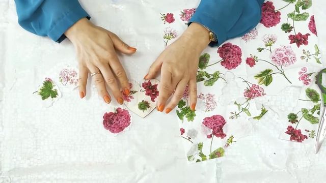 Мастерская «Подсолнух». Сердце в технике декупаж