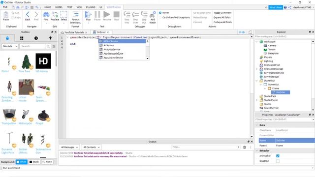 HOW TO MAKE AN ON ENTER KEY PRESS UI IN ROBLOX смотреть онлайн