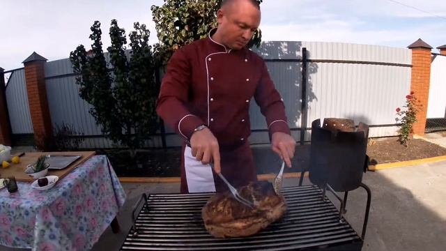 Мясо большим куском в казане. смотреть онлайн