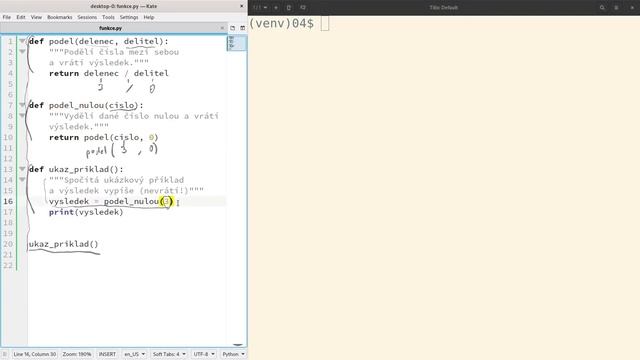 Chybové hlášky ze zanořených funkcí смотреть онлайн