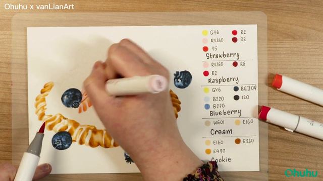 🫐 How To Draw a Fruity Dessert with Markers 🍓 смотреть онлайн