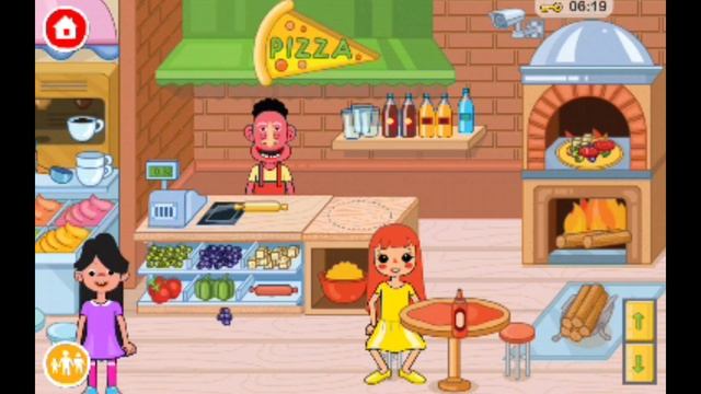 Играем в ТОРГОВЫЙ ЦЕНТР в мульт игре PEPI SUPER STORES! Приключение подружек в кафе Мультяшная игра