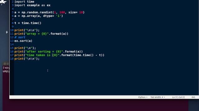 Cython & C: speed-up python program by interfacing cython with C program смотреть онлайн