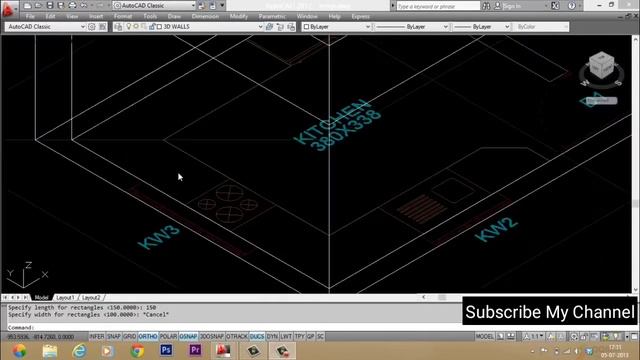 AutoCAD 3D House Making 2019 | Part 1 | By Naveedtech смотреть онлайн