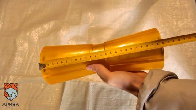 Ролик килевой L=255, D=93 61 17мм ПВХ желтый Кnott Артикул 6х1064 смотреть онлайн