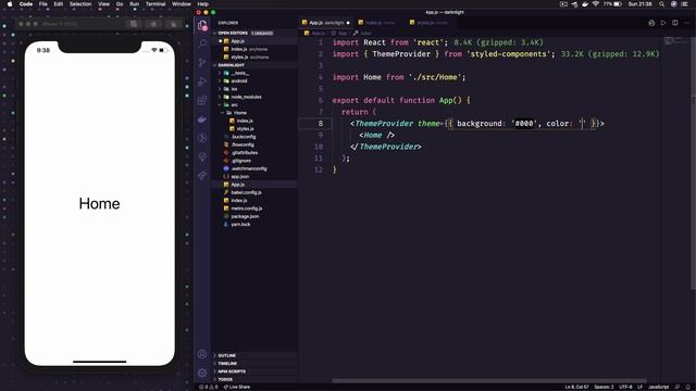 Dark e Light Mode Nativos com React Native e Styled Components! смотреть онлайн