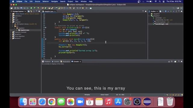 Heap Sort using Java 2023 | Programming | Coding смотреть онлайн