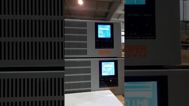 Включение параллельной 3х фазной системы ИБП 2х  Kiper Power Online 3P 20K (20KVA/20KW х2)