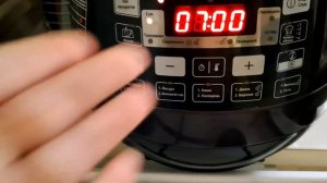 Как включить отложенный старт на  Мультиварке-скороварке MOULINEX