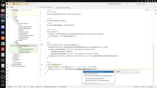 ТЕСТИРОВАНИЕ КОНТРОЛЛЕРОВ SPRING НА JAVA смотреть онлайн
