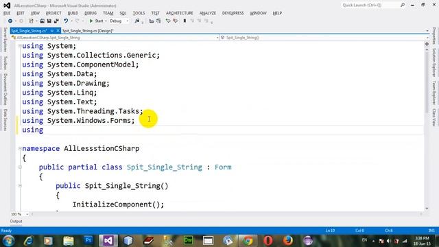 How to split single string into array of the strings through Regular expression in C# NET 2012 смотреть онлайн