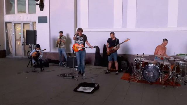 Арбат. Уличные музыканты зажигают! 1 июля 2018,  Москва